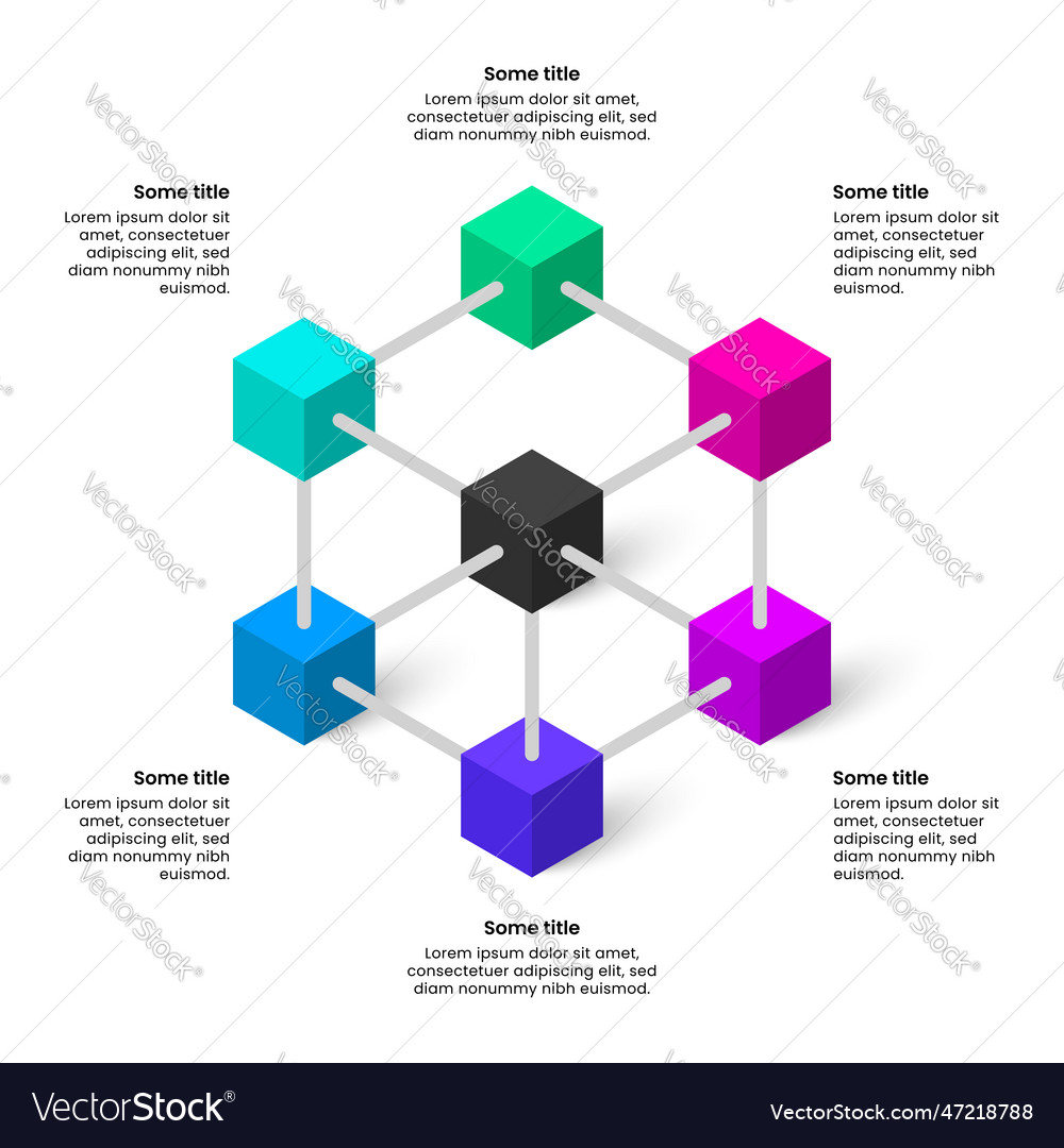 Isometric Cube Workflow Diagram