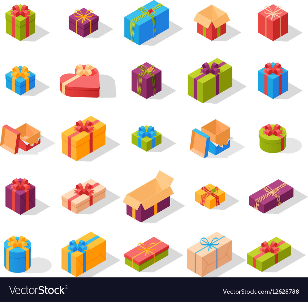 Isometric gift box set