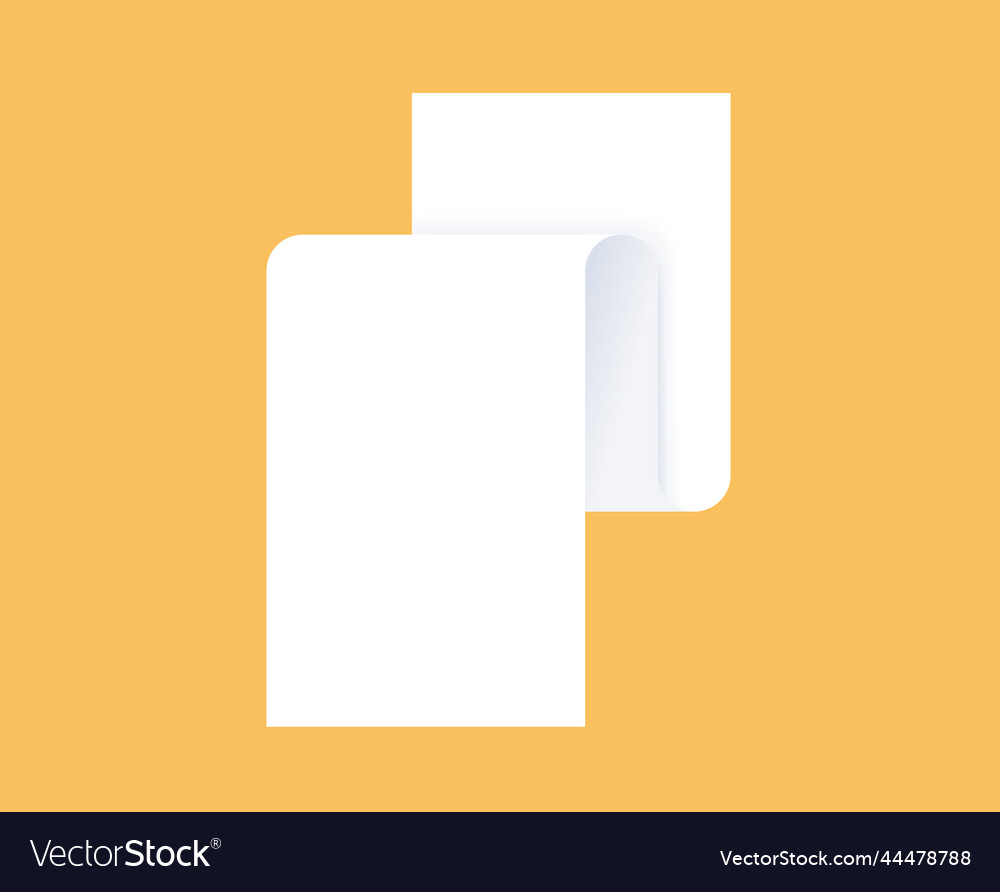 Long paper document Royalty Free Vector Image - VectorStock