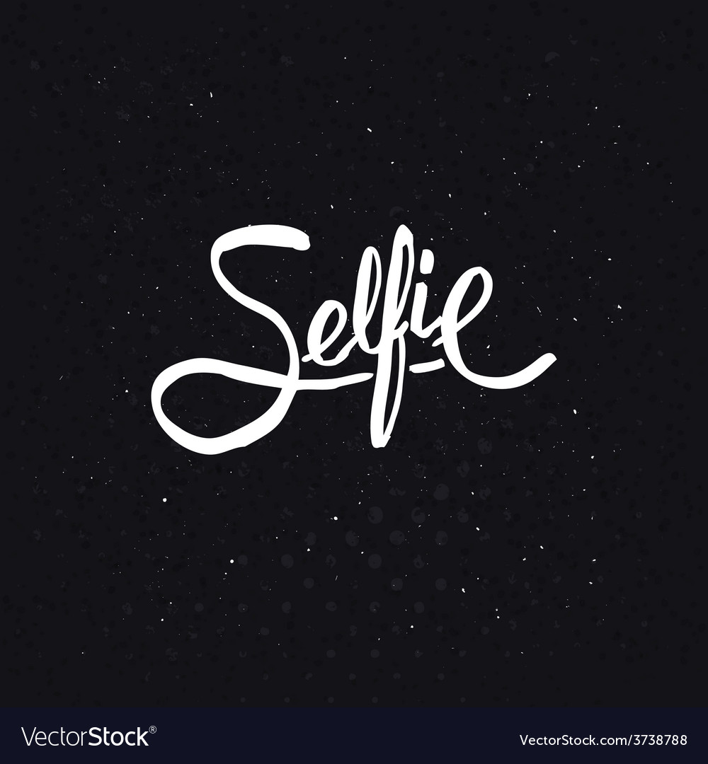 Modern Selfie Text Art
