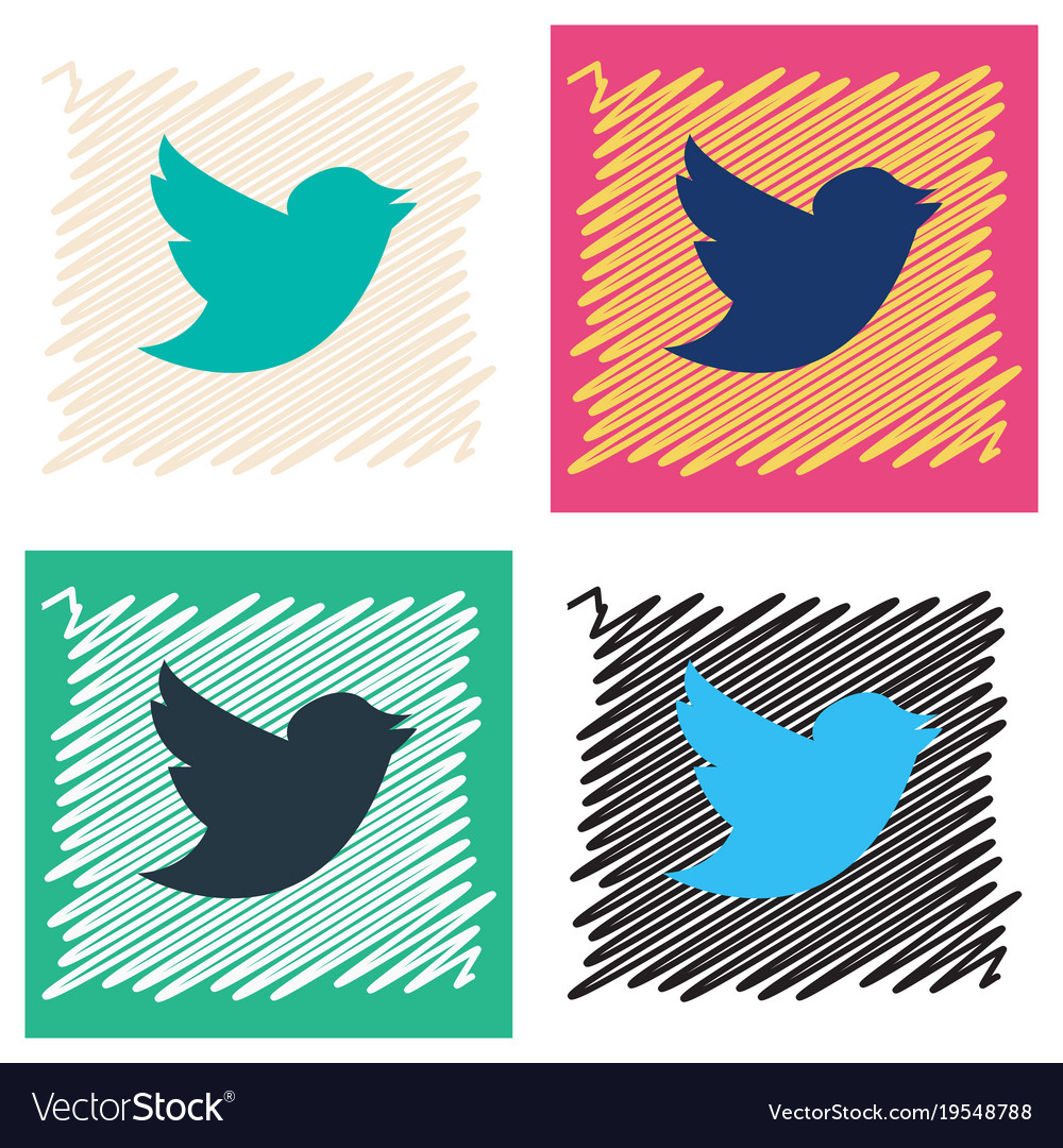 Tweet Vogel-Logotwitter-Icon-Buttonflat Social