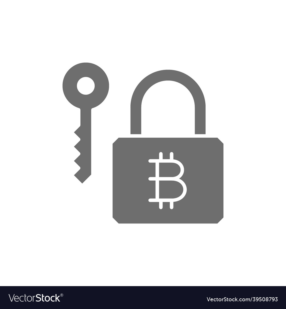 Bitcoin lock with key cryptocurrency blockchain