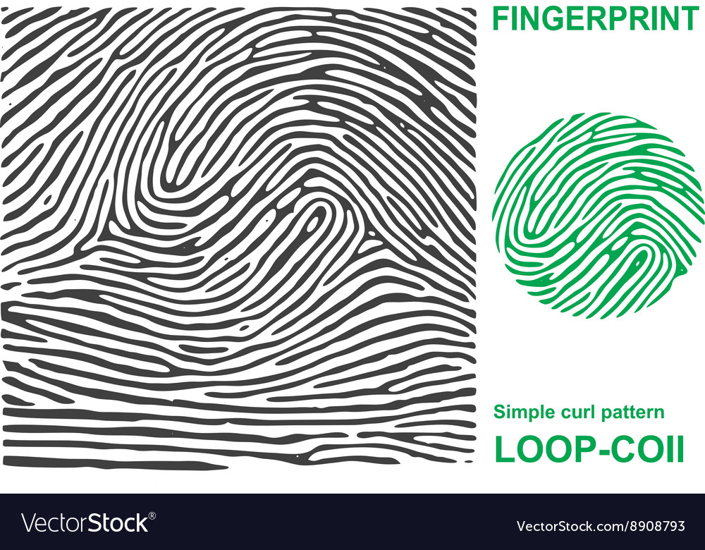 Black Fingerprint Pattern - Secure ID