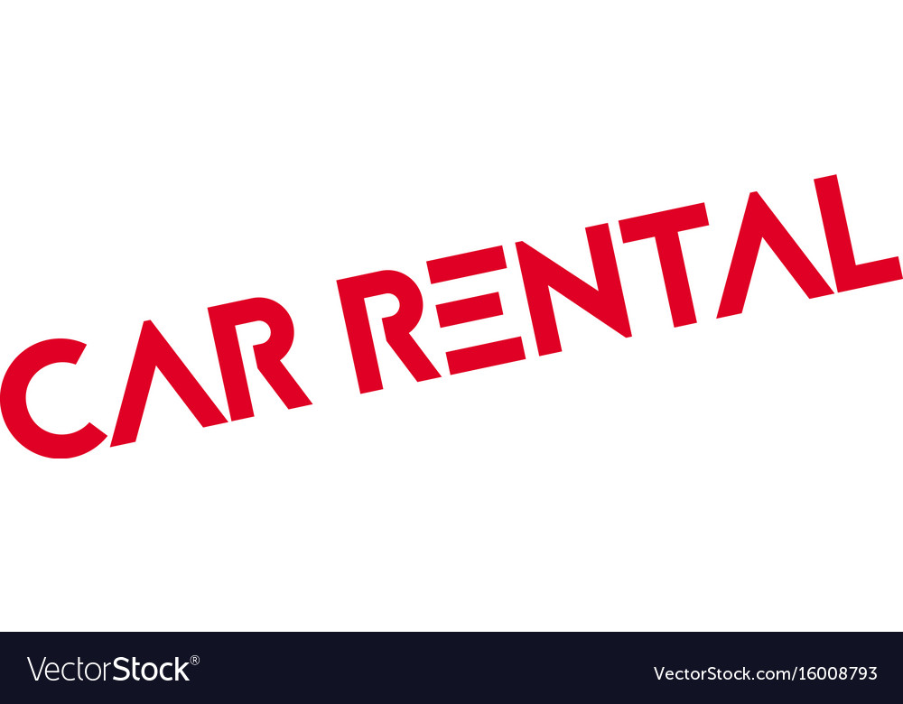 Car rental rubber stamp Royalty Free Vector Image