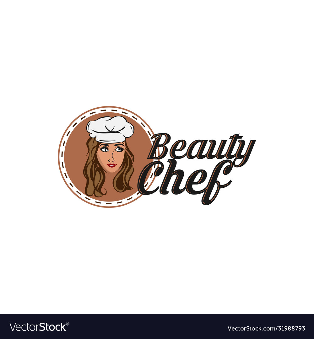 Chef women design isolated on white Royalty Free Vector