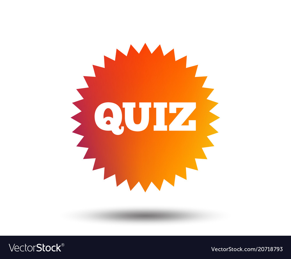 Quiz sign icon questions and answers game