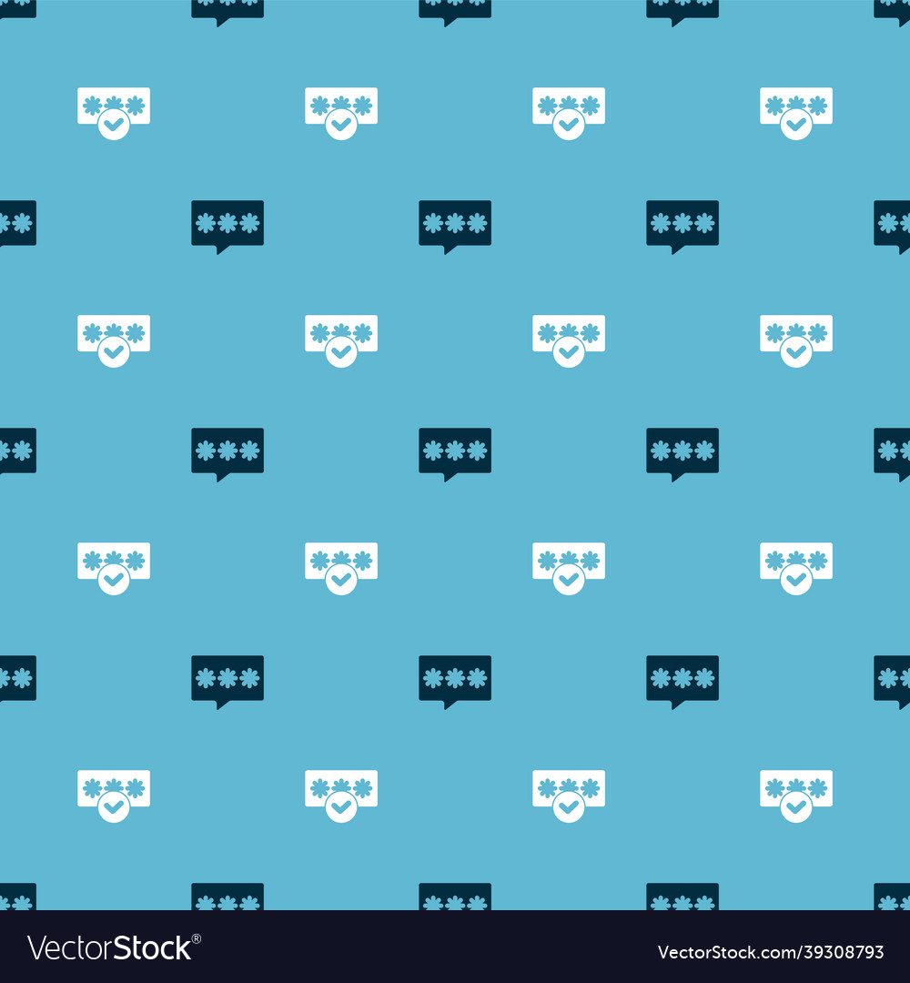 Set password protection and on seamless pattern vector image Set password protection and on seamless pattern