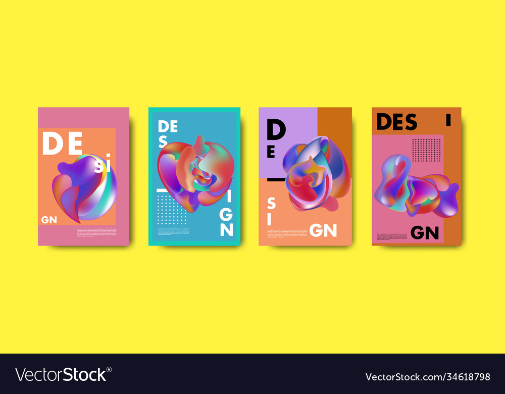 Abstract colorful liquid and fluid pattern