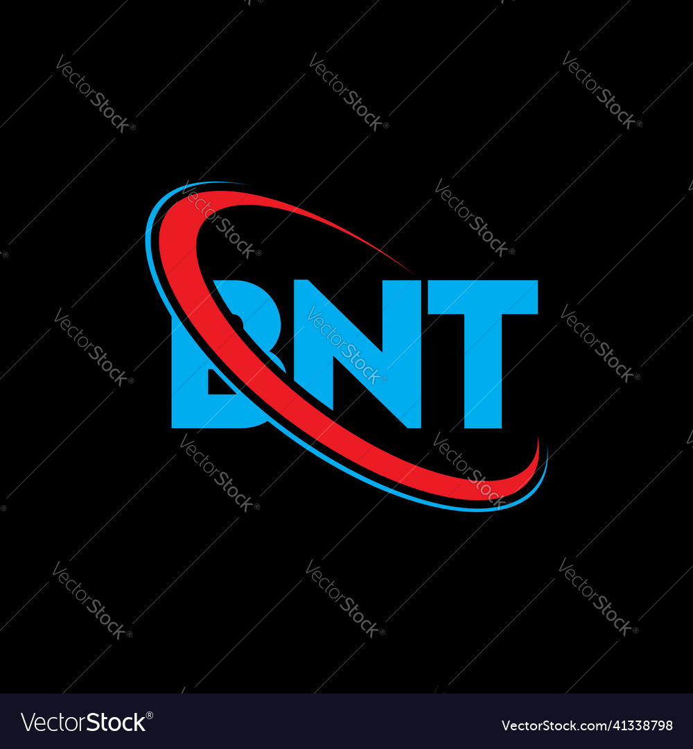 Bnt logo letter letter logo design Royalty Free Vector Image