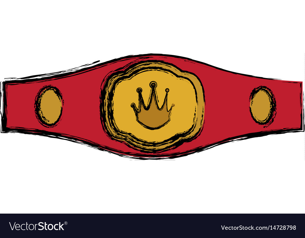 Boxing trophy championship Royalty Free Vector Image