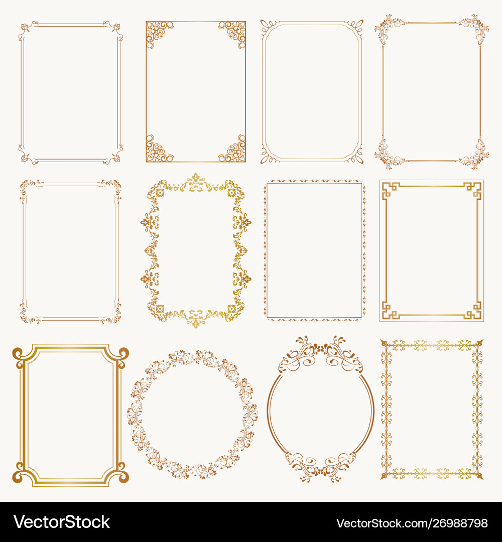 Ornate Vector Frames