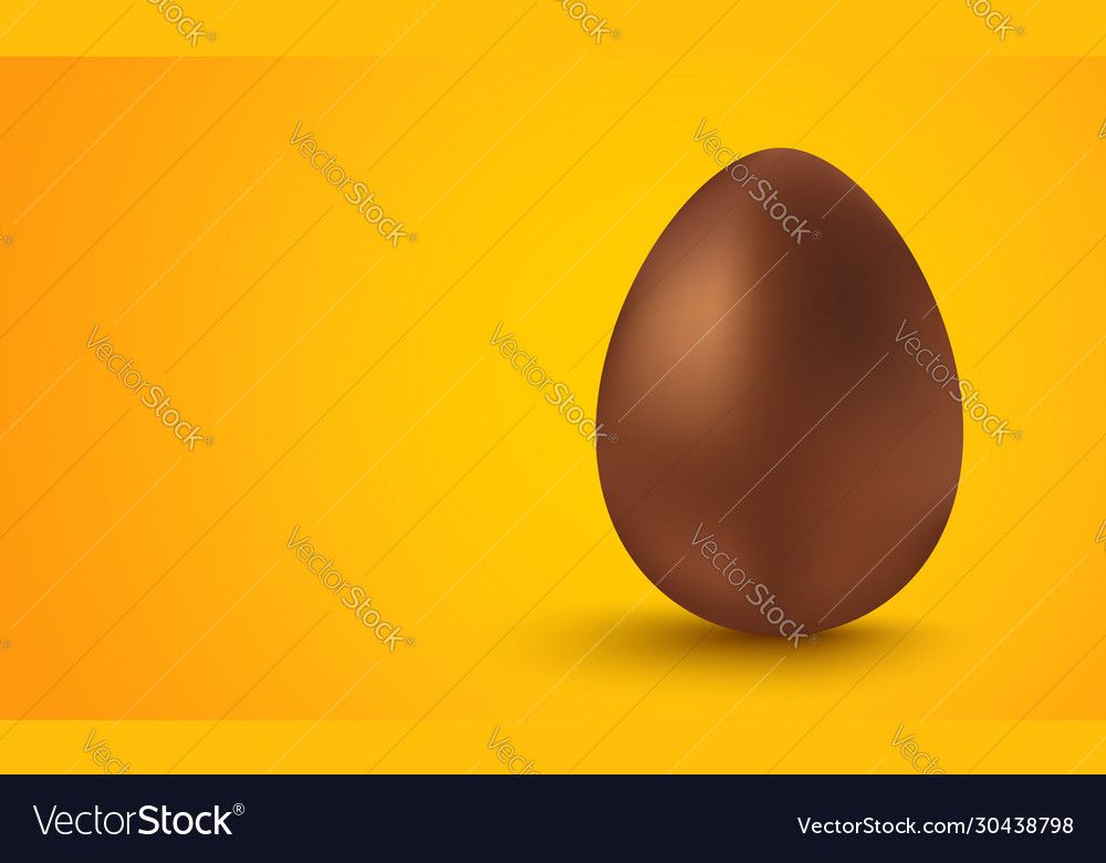 Chocolate egg for easter