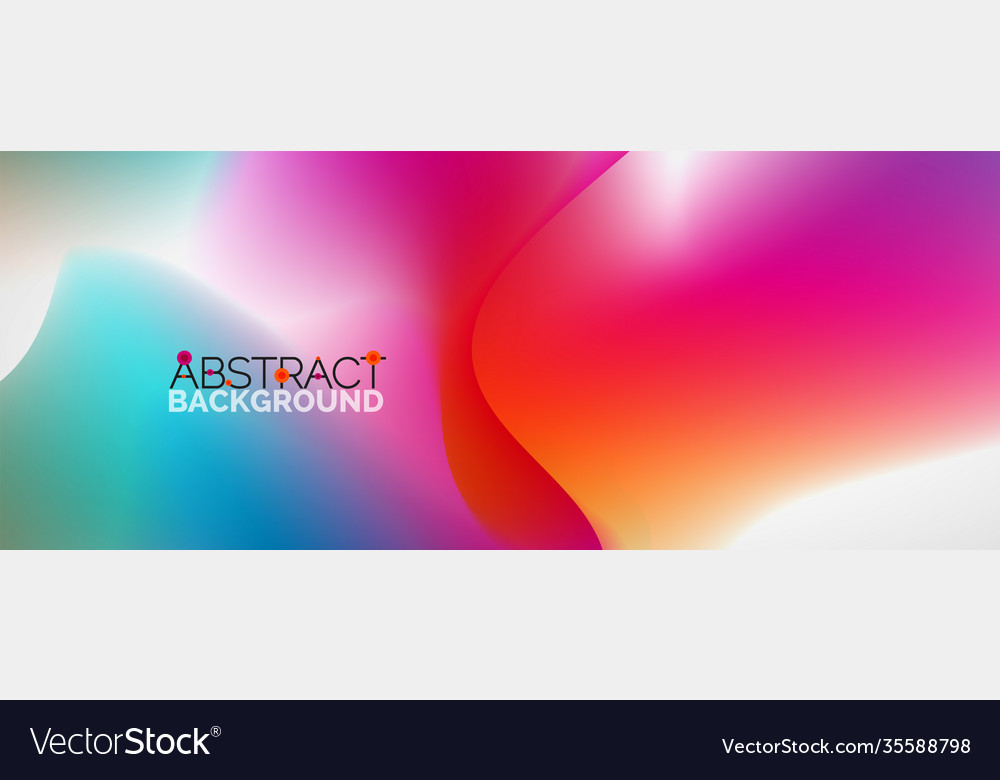 Fluid color gradient abstract background trendy vector image Fluid color gradient abstract background trendy