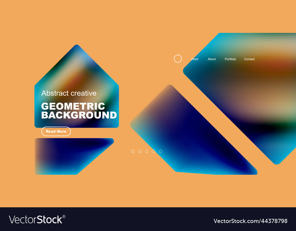 Fluid triangles minimal abstract background vector image Fluid triangles minimal abstract background