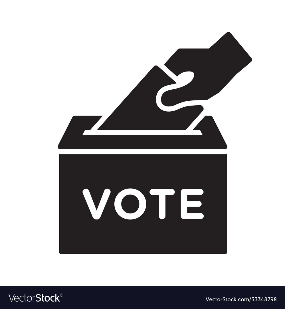 Hand with box vote Royalty Free Vector Image - VectorStock