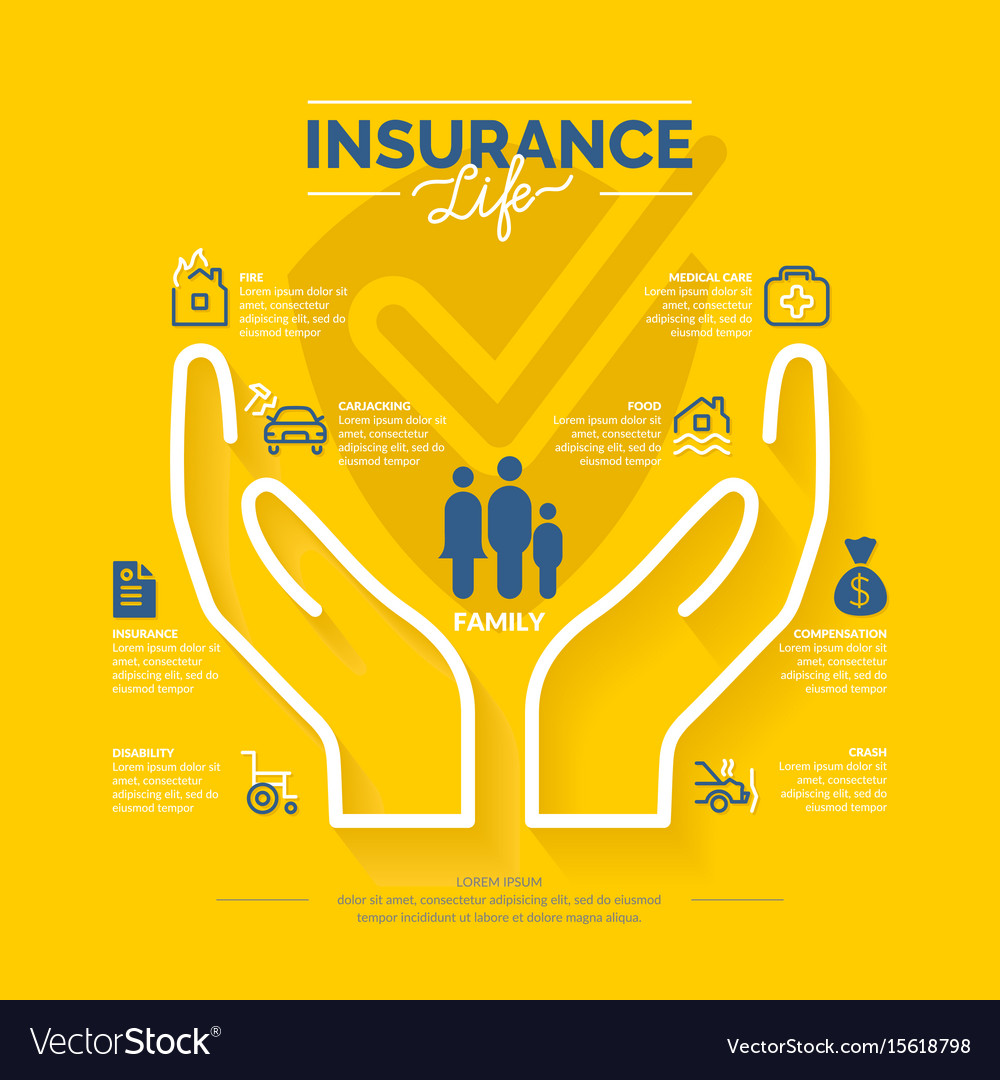 Download Life insurance icons Royalty Free Vector Image