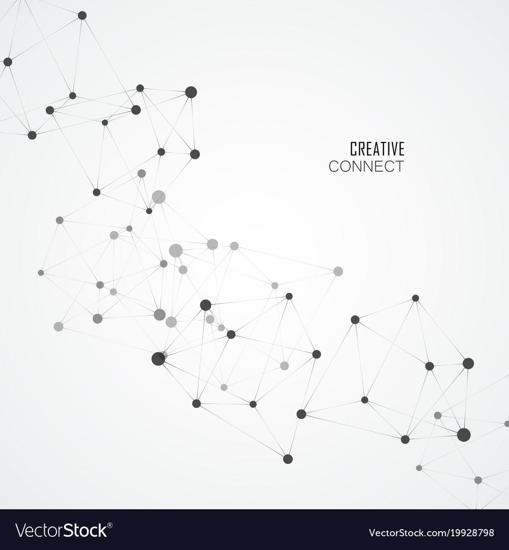 Science molecule and connection structure abstract