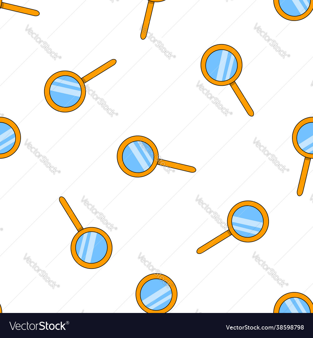 Seamless pattern with orange loops Vector Image Seamless pattern with orange loops