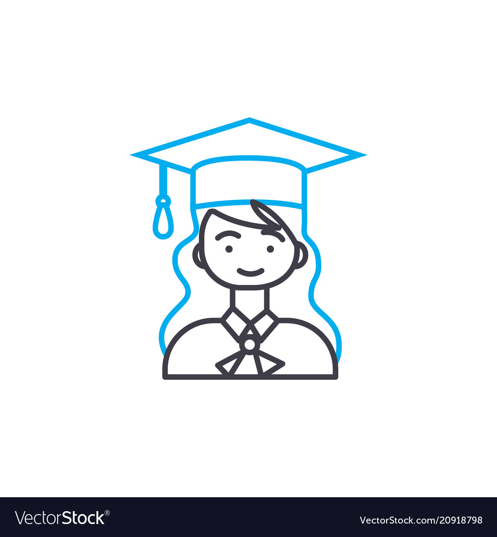 University classes linear icon concept universit vector image University classes linear icon concept universit