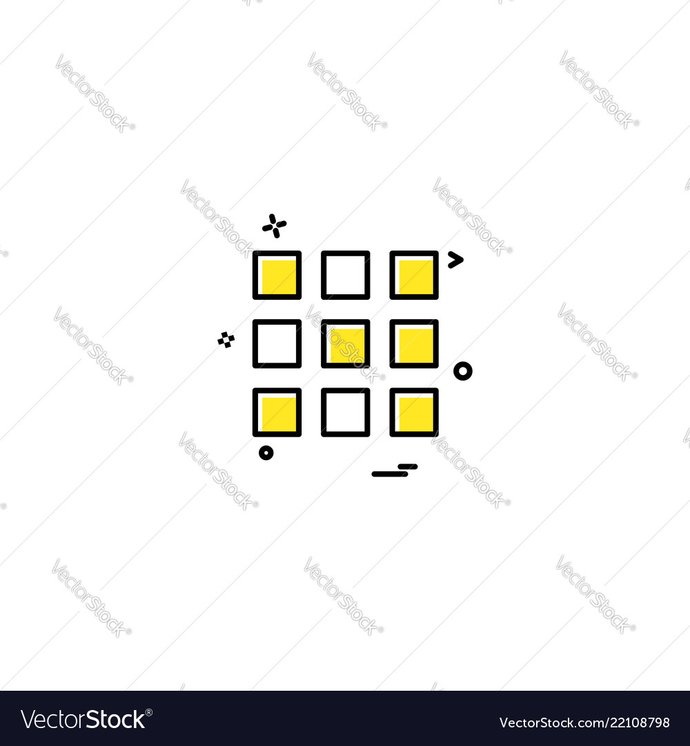 User interface icon design vector image User interface icon design