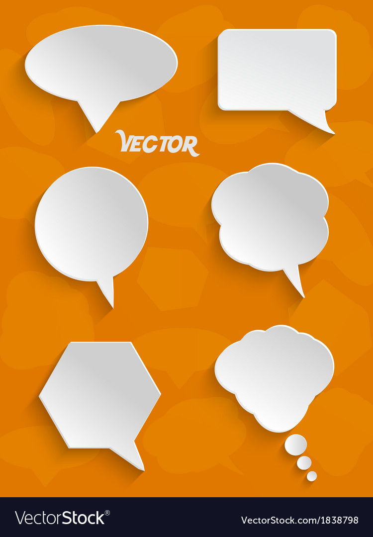White Speech Bubbles