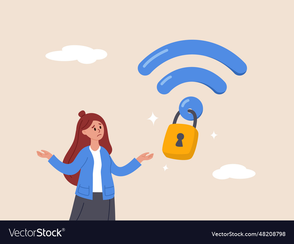 Wifi encryption concept wireless security