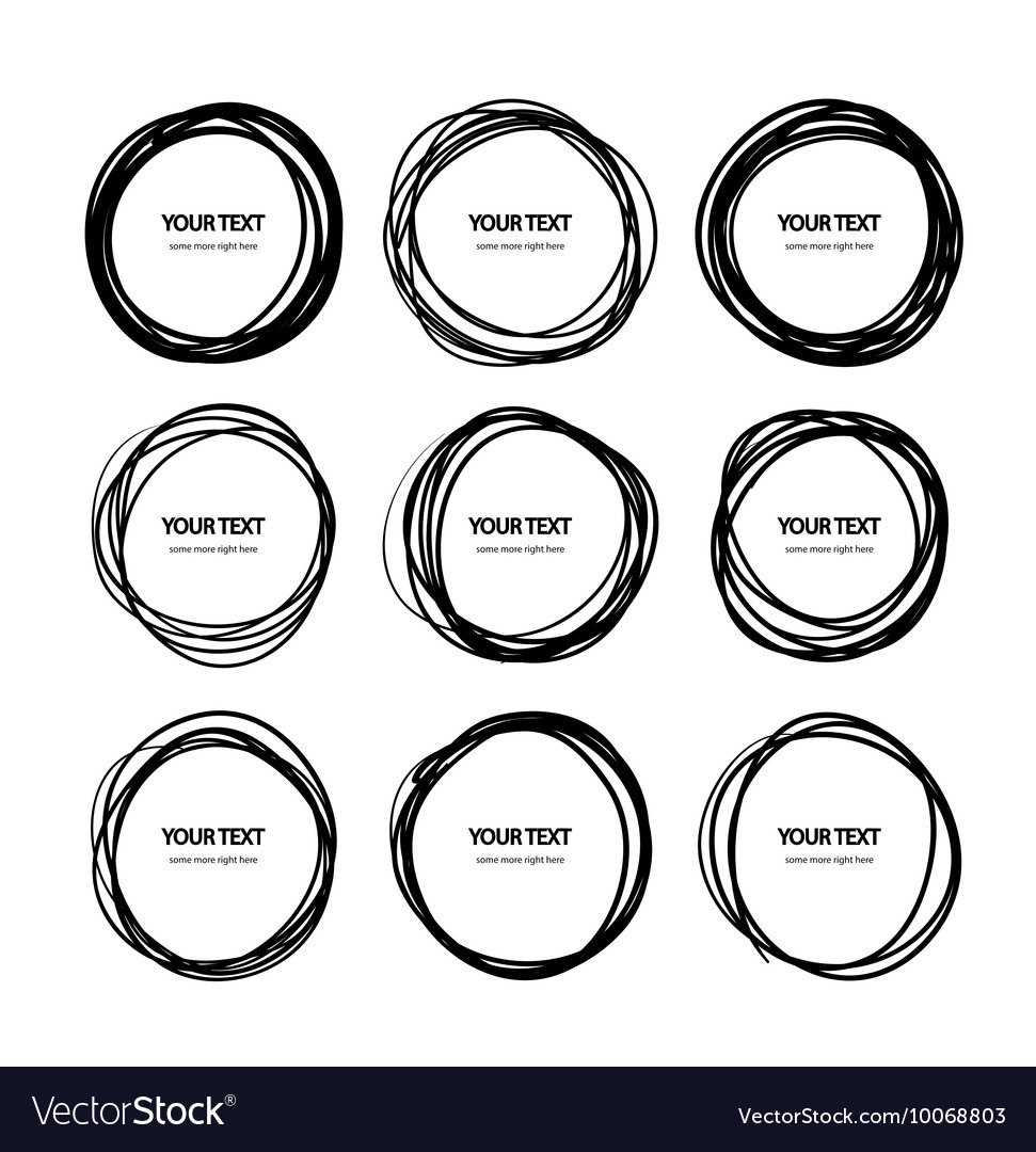 Abstract Scribble Circles