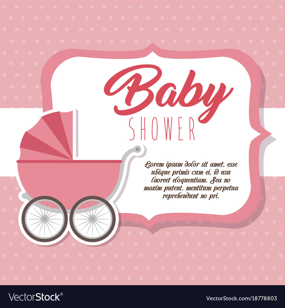 Baby shower greeting card