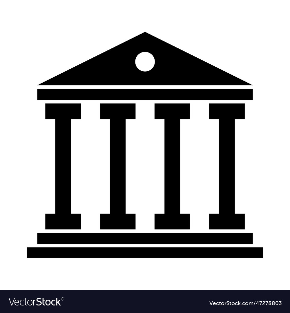 Building university architecture icon museum vector image Building university architecture icon museum