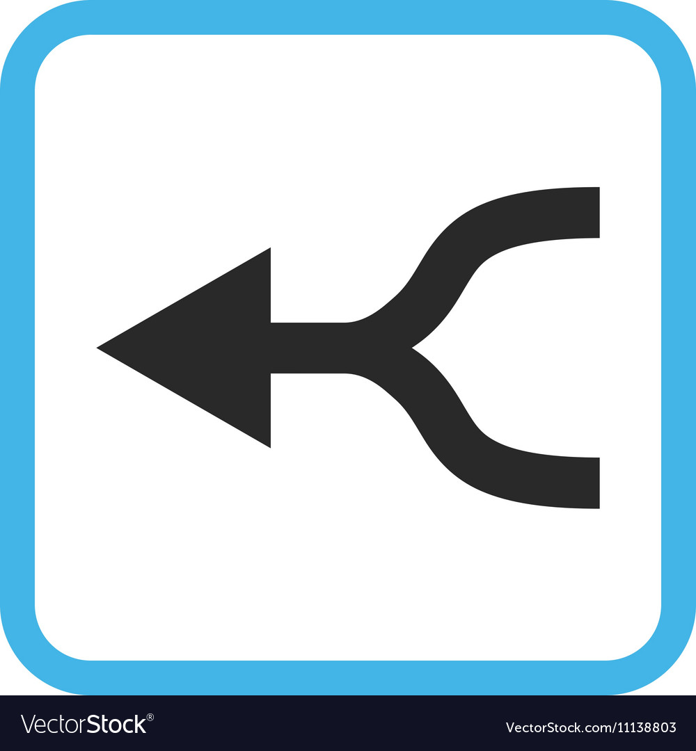 Combine arrow left icon in a frame