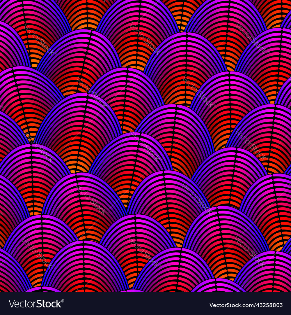 Feather styled background with curved lines vector image Feather styled background with curved lines