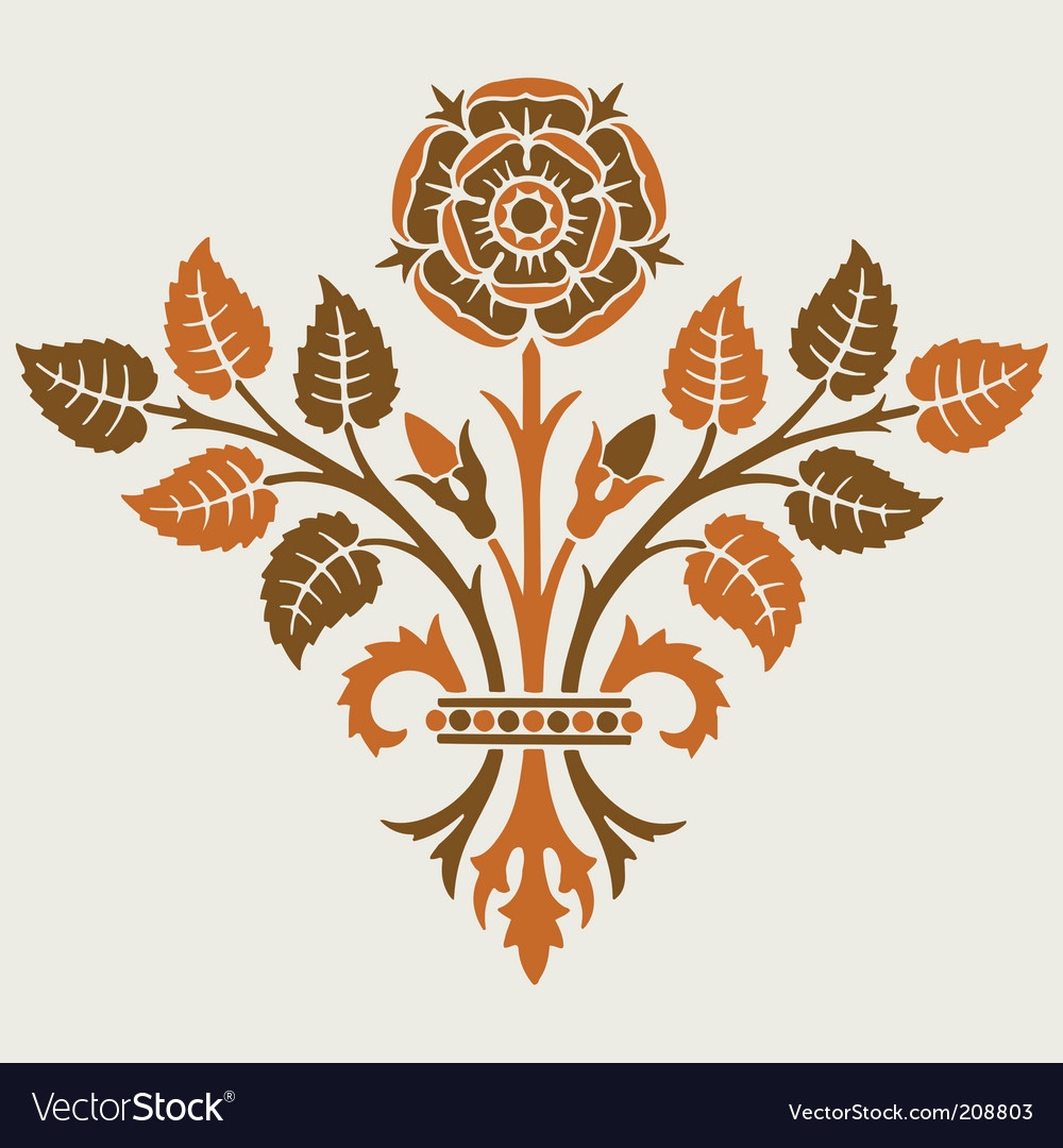 Download Floral element Royalty Free Vector Image - VectorStock