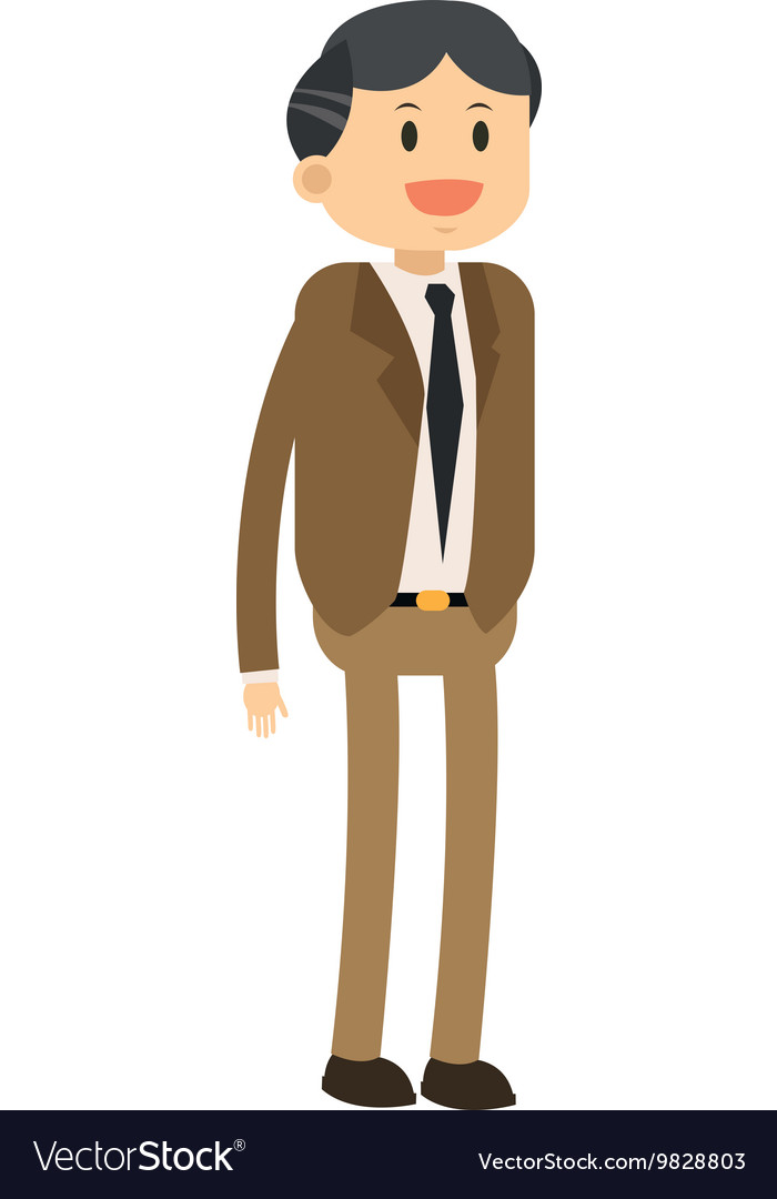 Happy Businessman Icon Royalty Free Vector Image