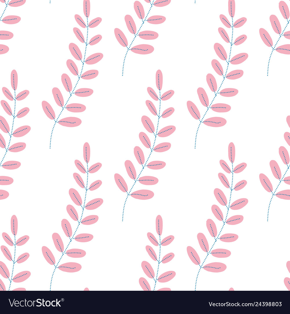 Leaves pattern endless background seamless vector image Leaves pattern endless background seamless