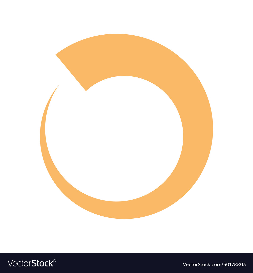 Loading circle flat style icon design