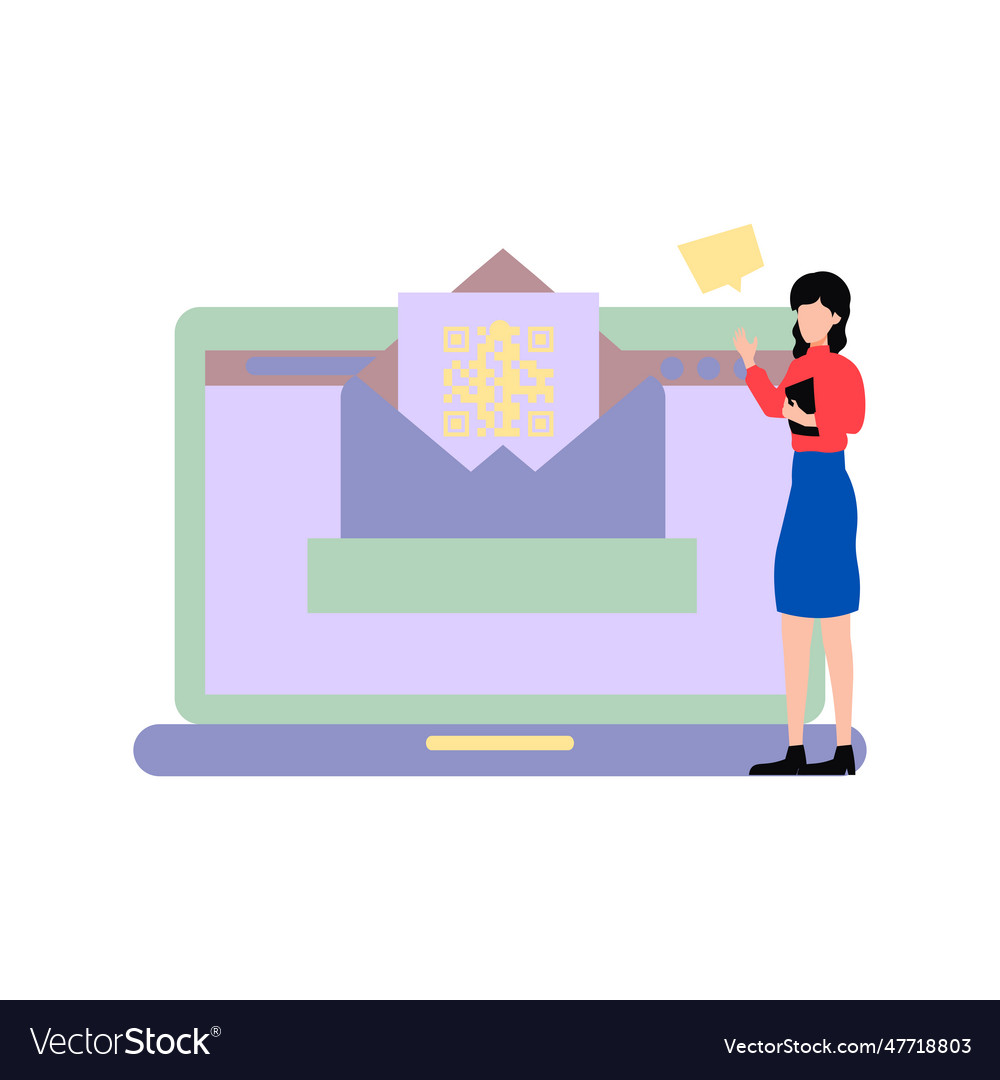 Mail is protected by a qr code