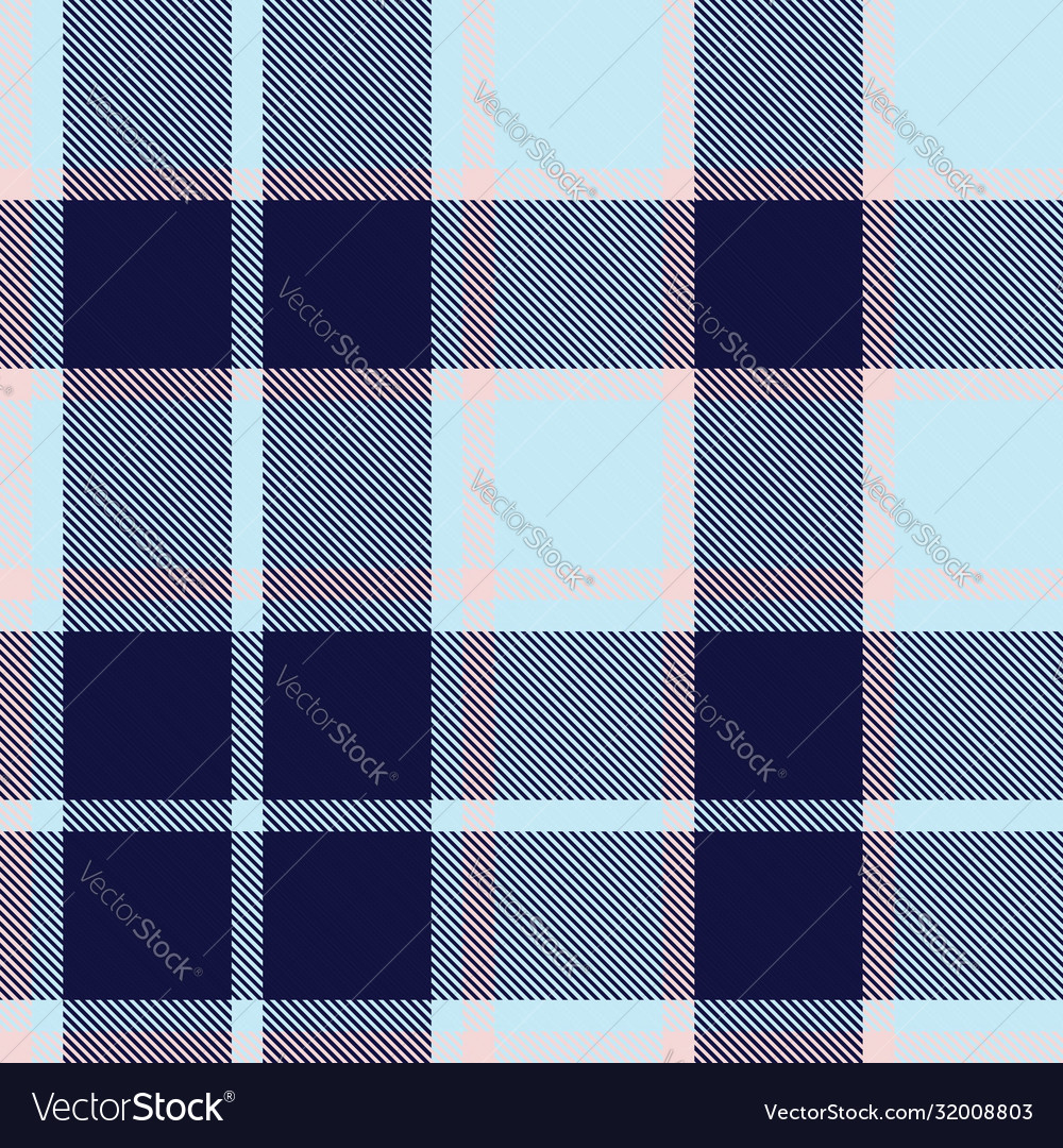 Pink and navy plaid tartan checkered seamless Vector Image