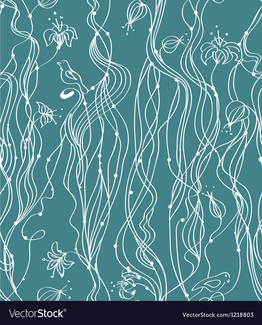 Seamless background with flowers