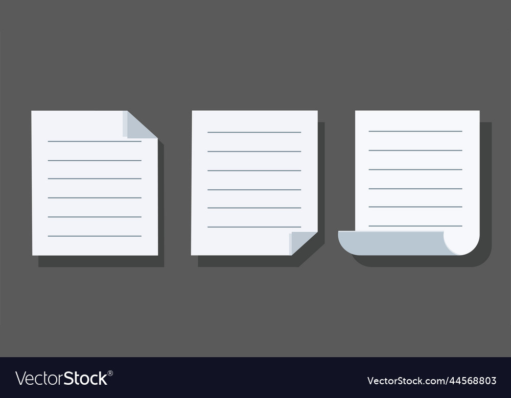Sheet file document in flat vector image Sheet file document in flat