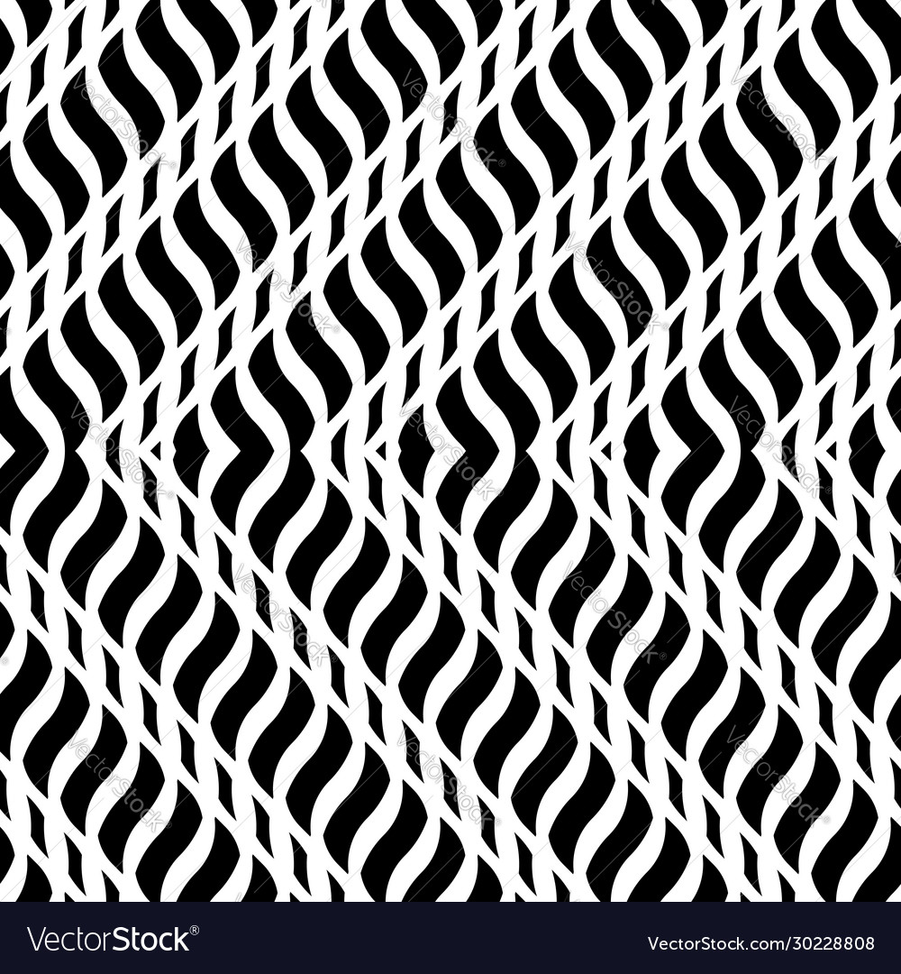 Design seamless monochrome zigzag pattern vector image Design seamless monochrome zigzag pattern
