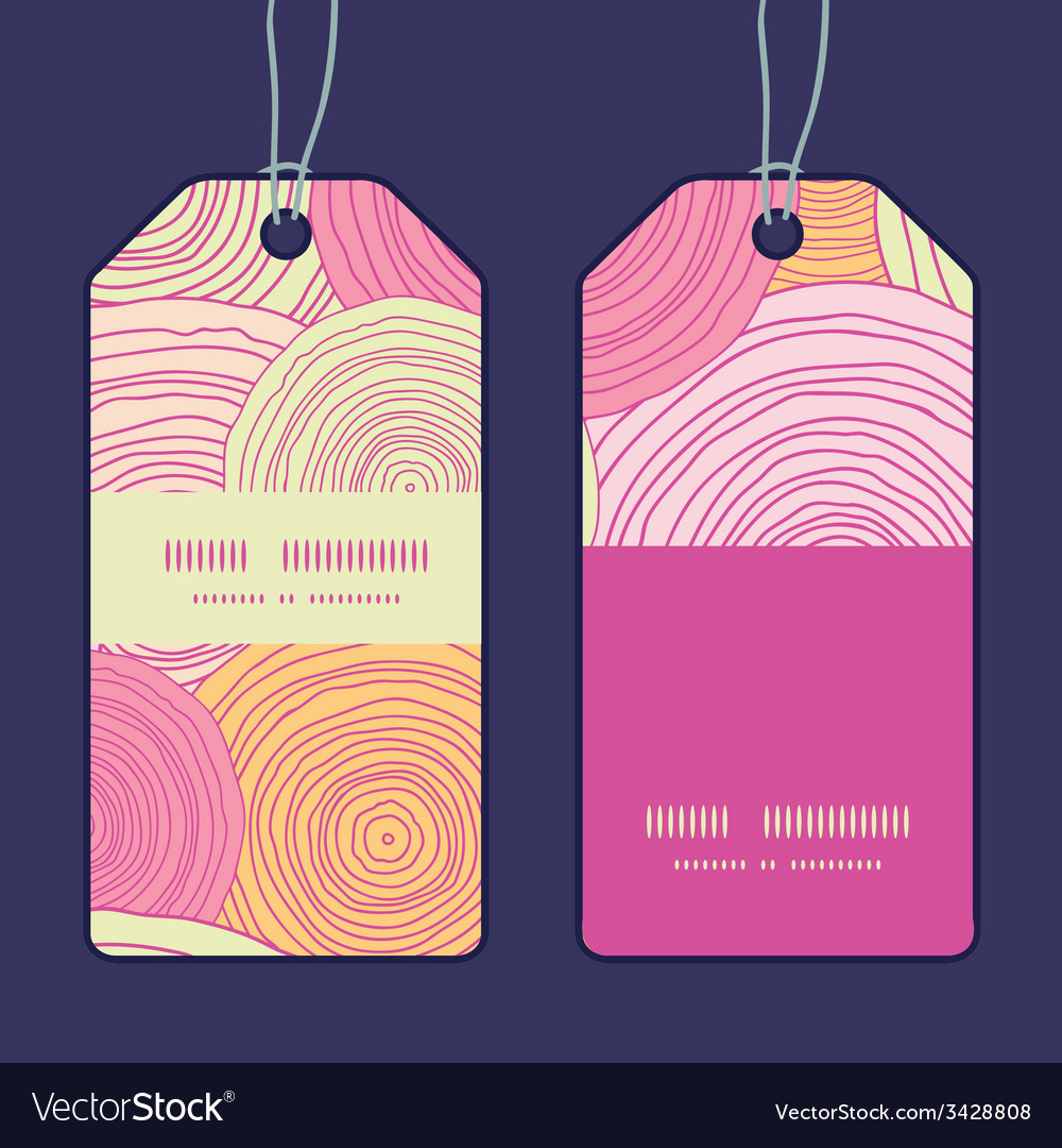 Doodle circle texture vertical stripe frame