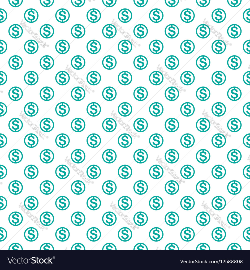 Seamless pattern with dollar sign repeating