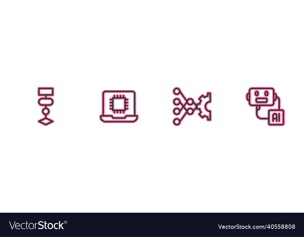 Zeilenalgorithmus neural Netzwerkprozessor cpu vector image Zeilenalgorithmus neural Netzwerkprozessor cpu