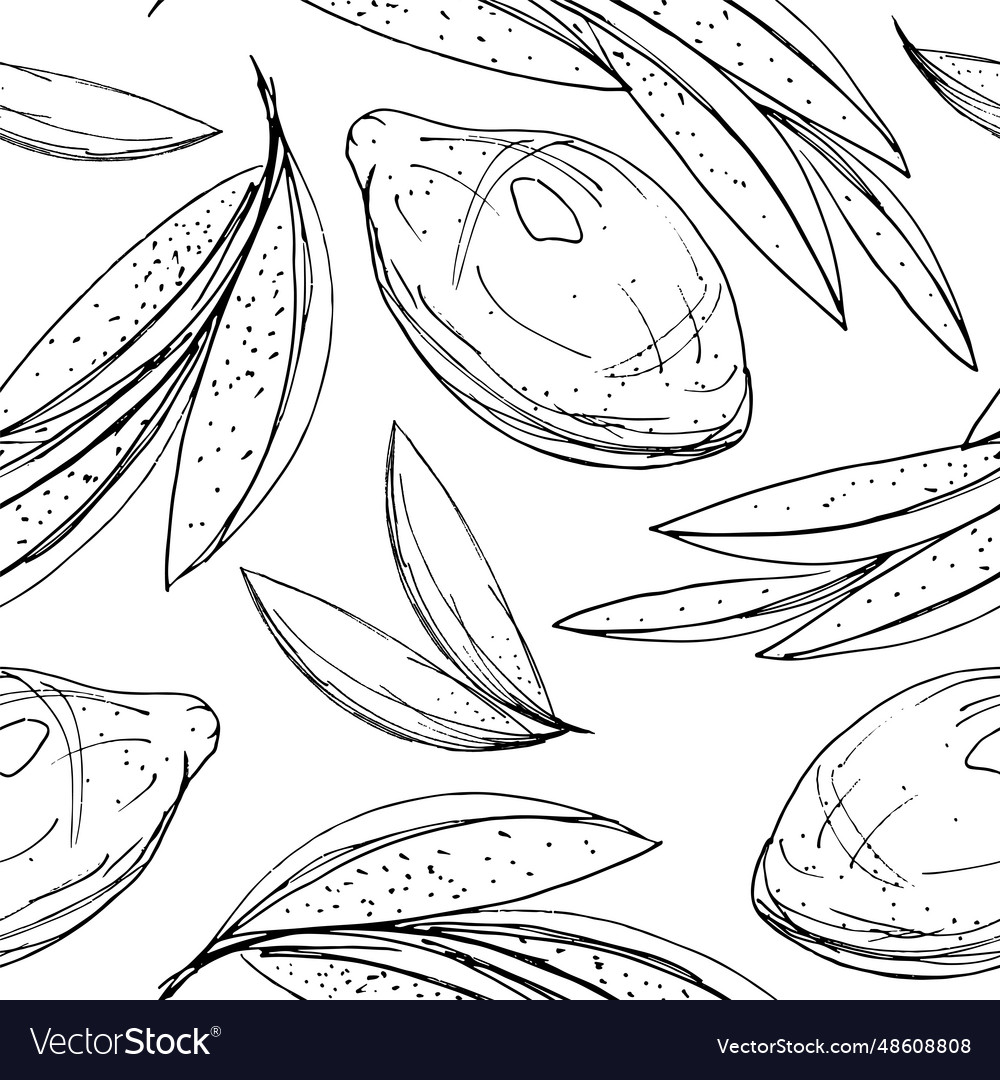 Sketch pattern with lemons Vector Image Sketch pattern with lemons