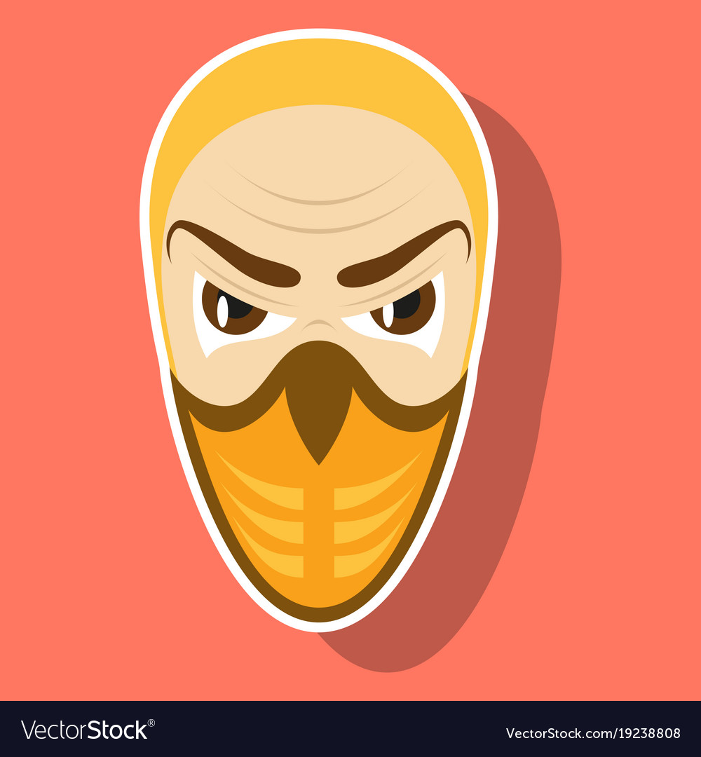 Superhero in action character icon Royalty Free Vector Image