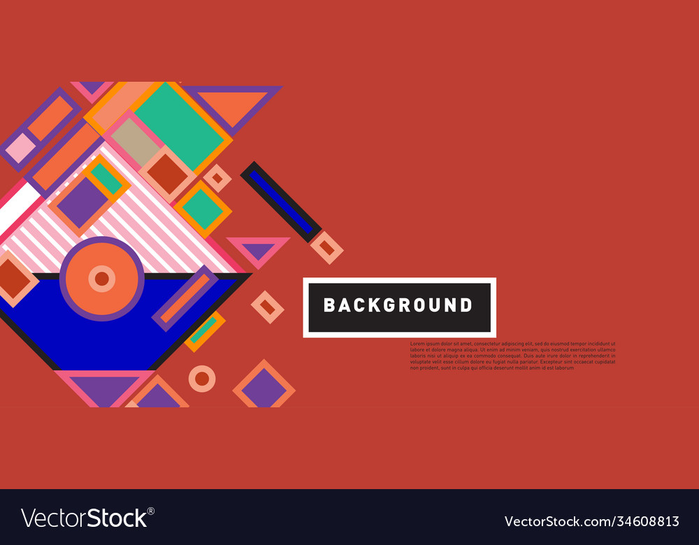 Abstract colorful rectangle background for banner