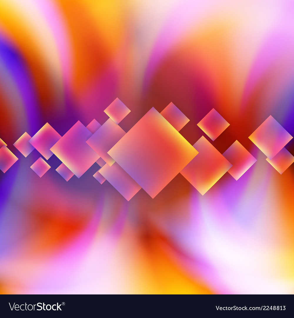 Colorful square blank background