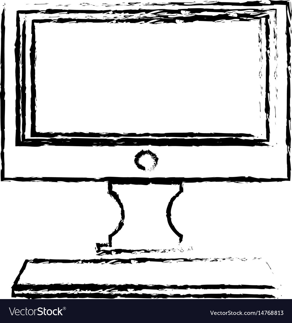 Computer conitor icon pc desktop display symbol