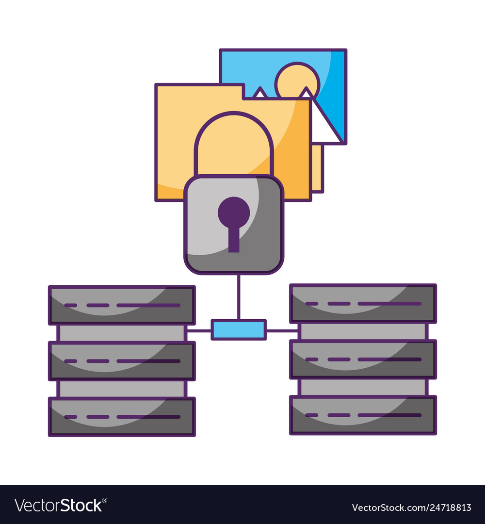 Database center security folder data storage