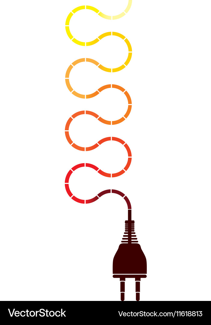 Electricity plug icon image Royalty Free Vector Image